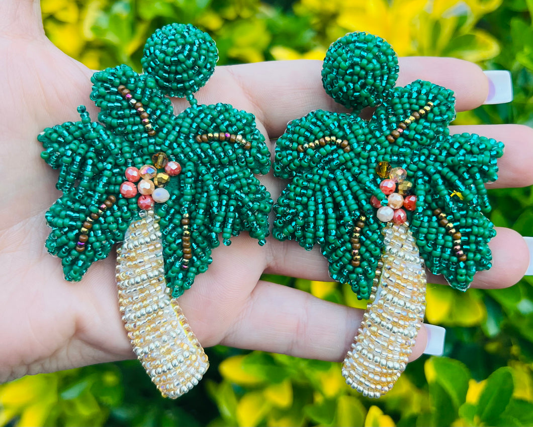 Palm tree earrings