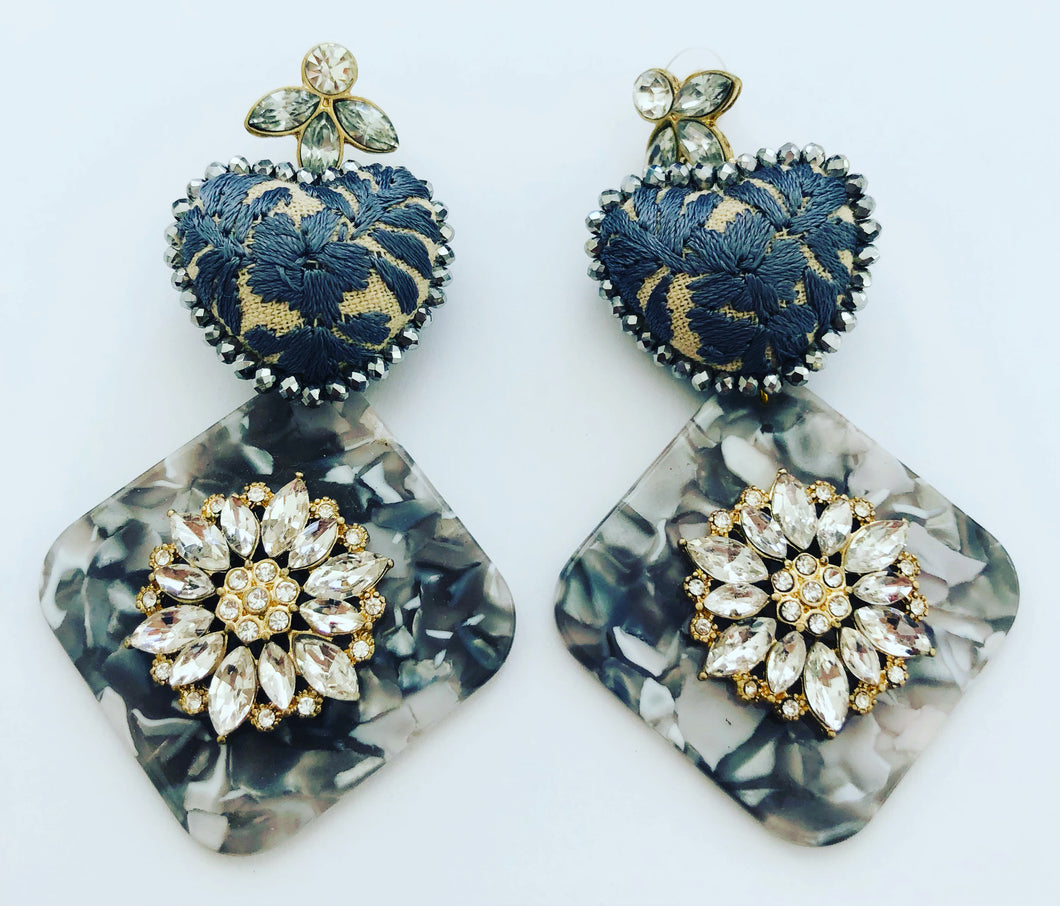 Gray Earring