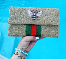 Load image into Gallery viewer, Bee Envelope Golden Clutch
